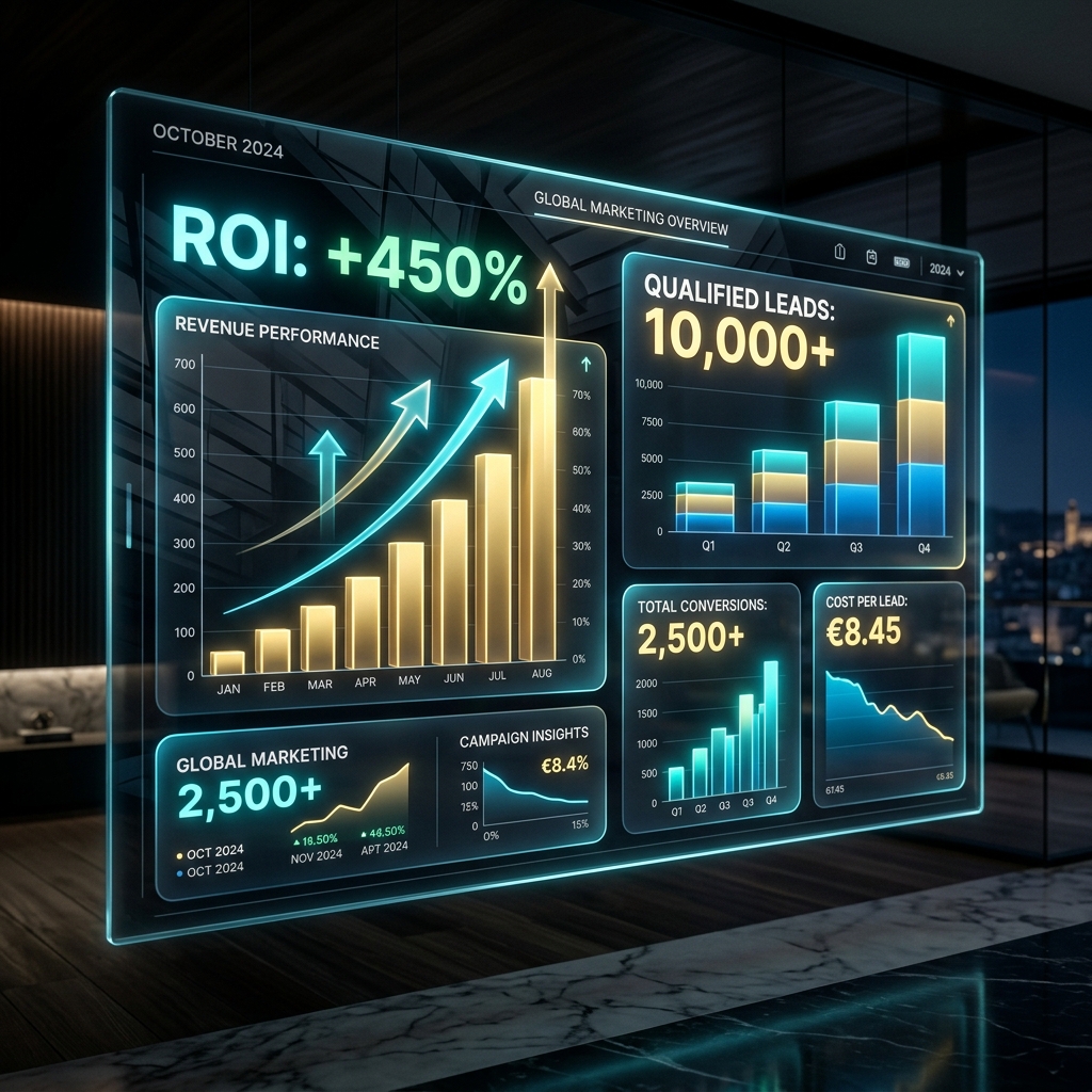 Visualização de ROI e Leads